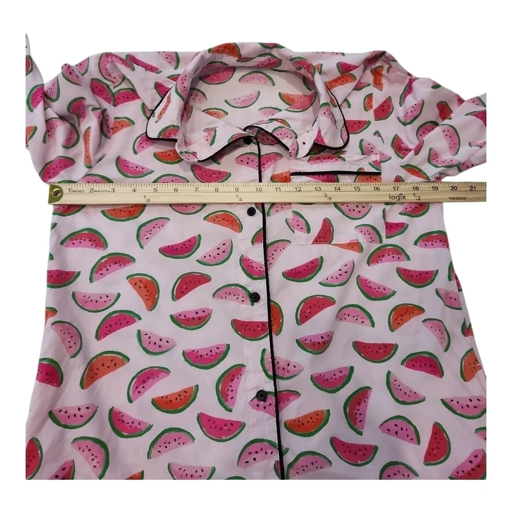 Kate Spade Watermelon Print Pajama Shirt Dress Size Small Sleepwear